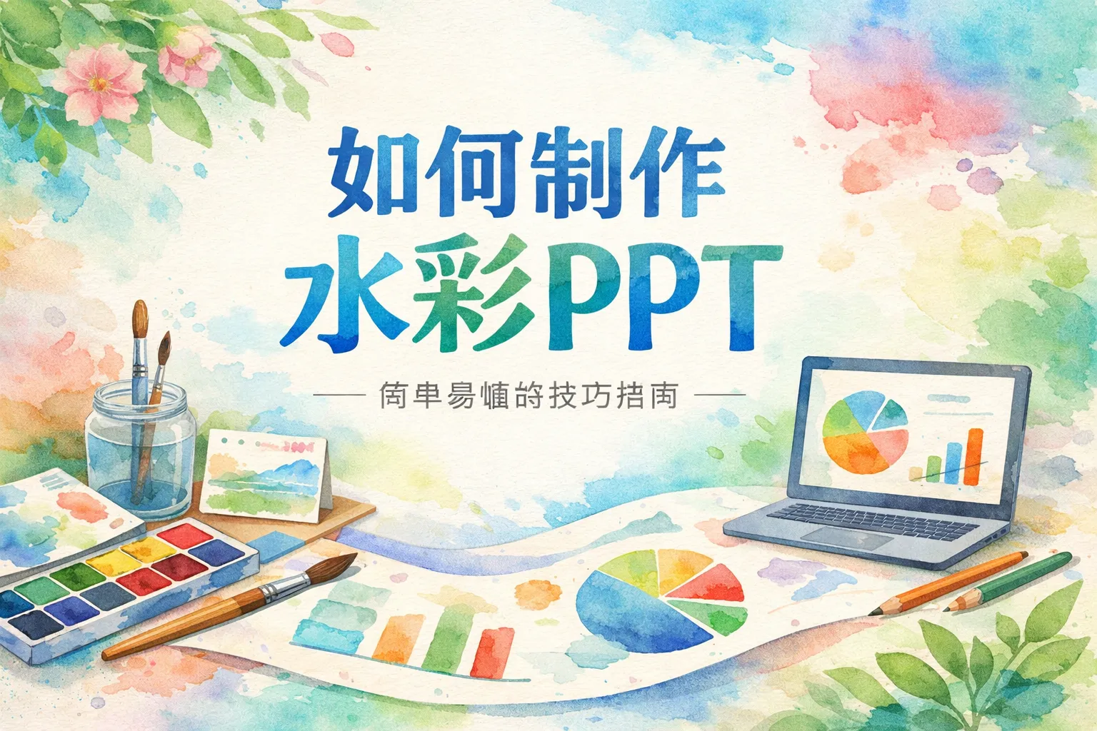 如何制作水彩ppt