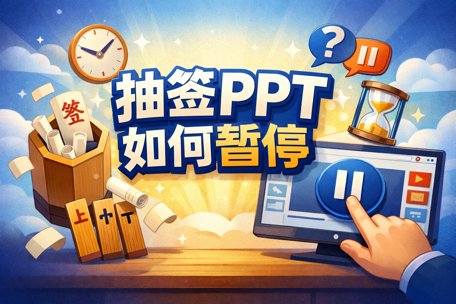 抽签ppt如何暂停