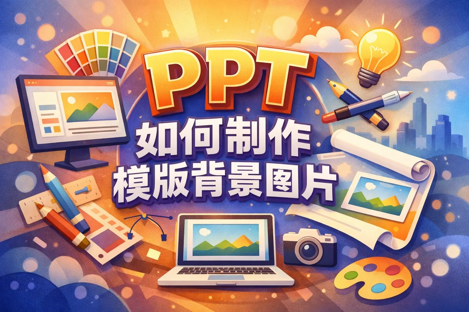 ppt如何制作模版背景图片