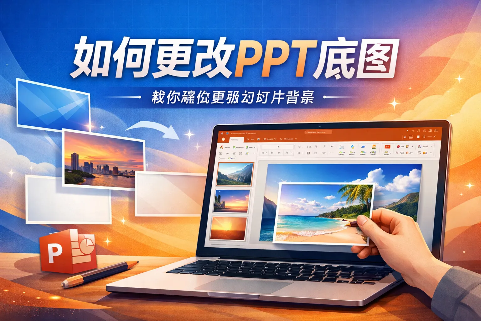 如何更改ppt底图