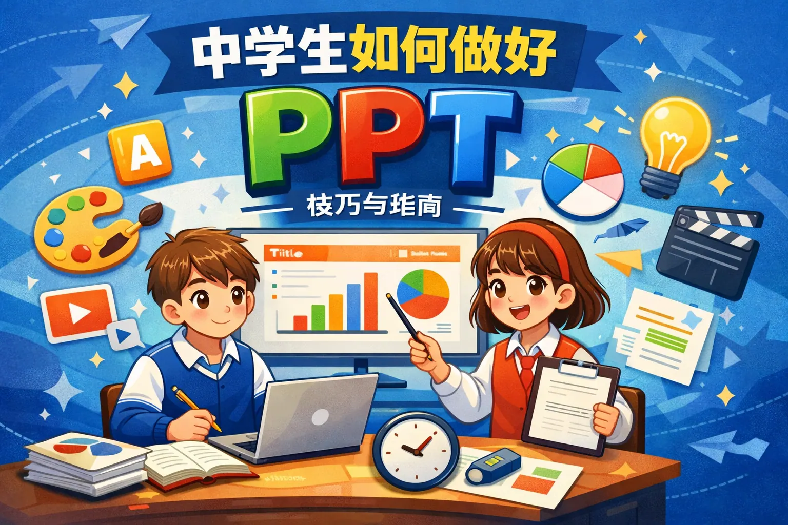 中学生如何做好ppt