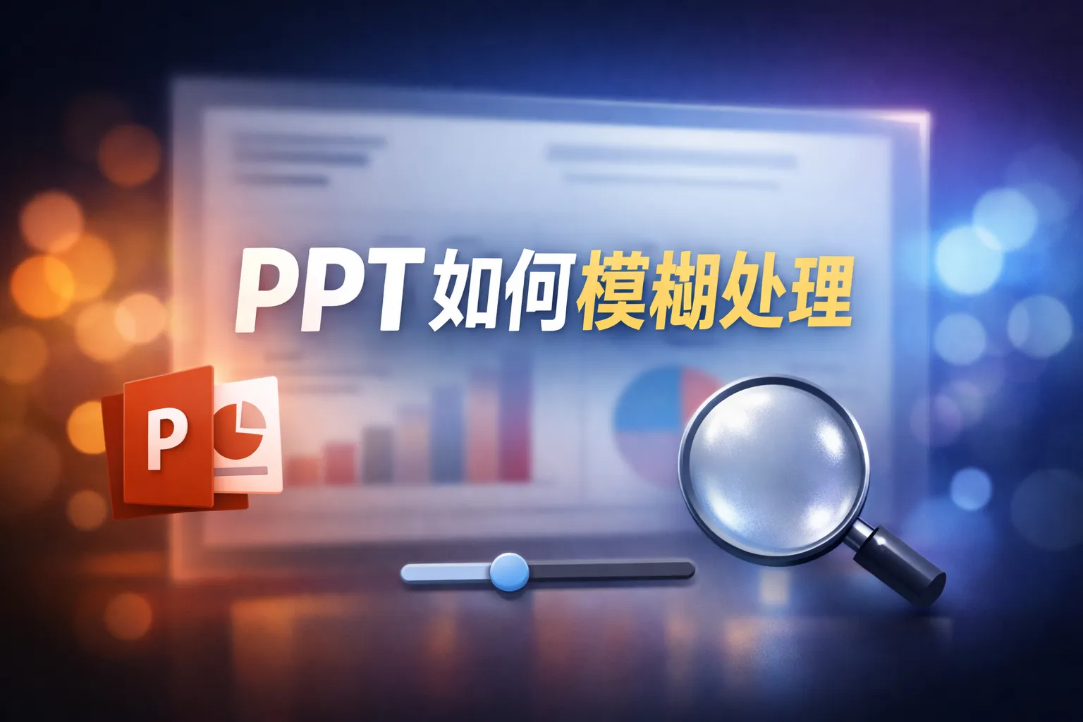 ppt如何模糊处理