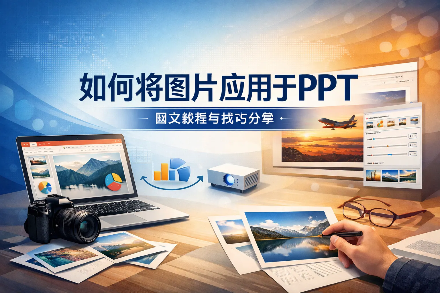 如何将图片应用于ppt