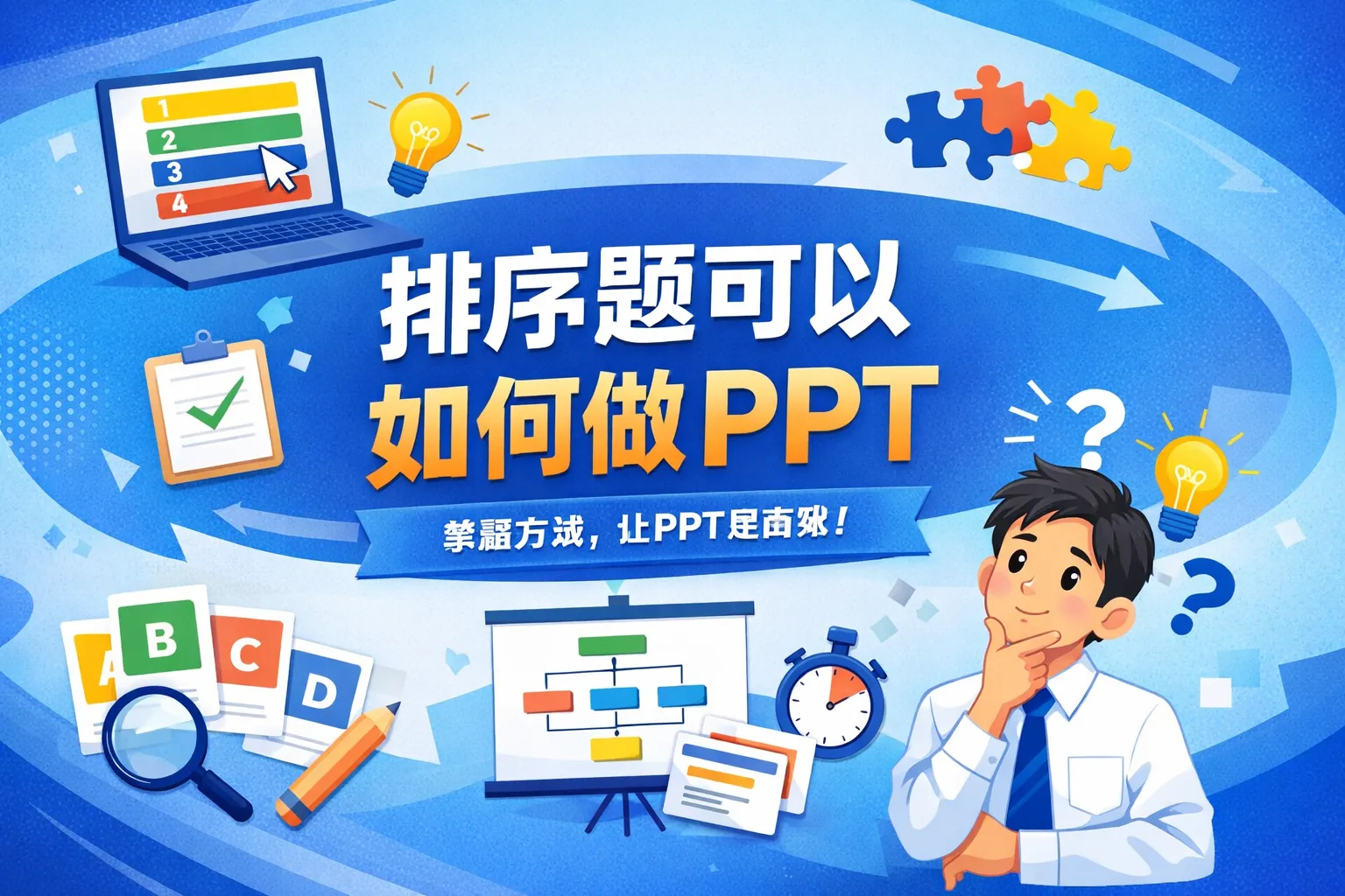 排序题可以如何做PPT