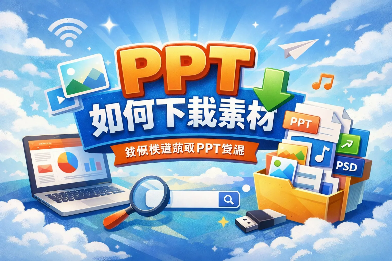 ppt如何下载素材