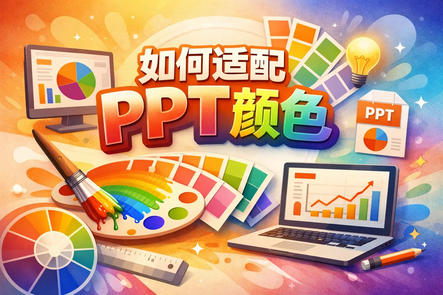 如何适配ppt颜色