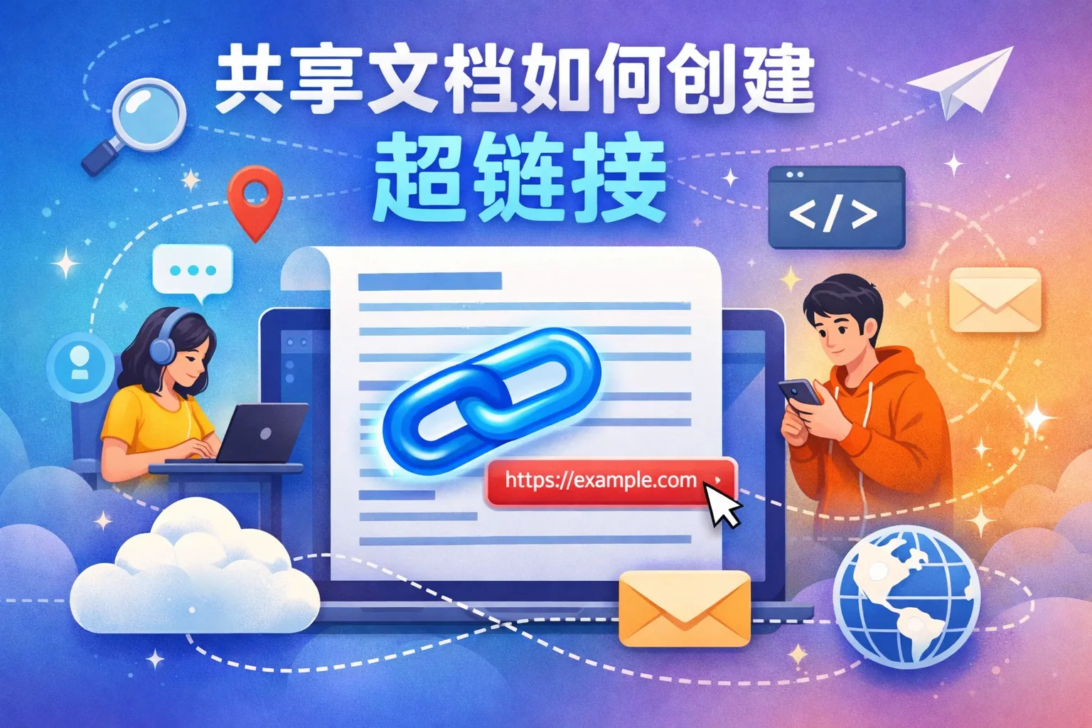 共享文档如何创建超链接