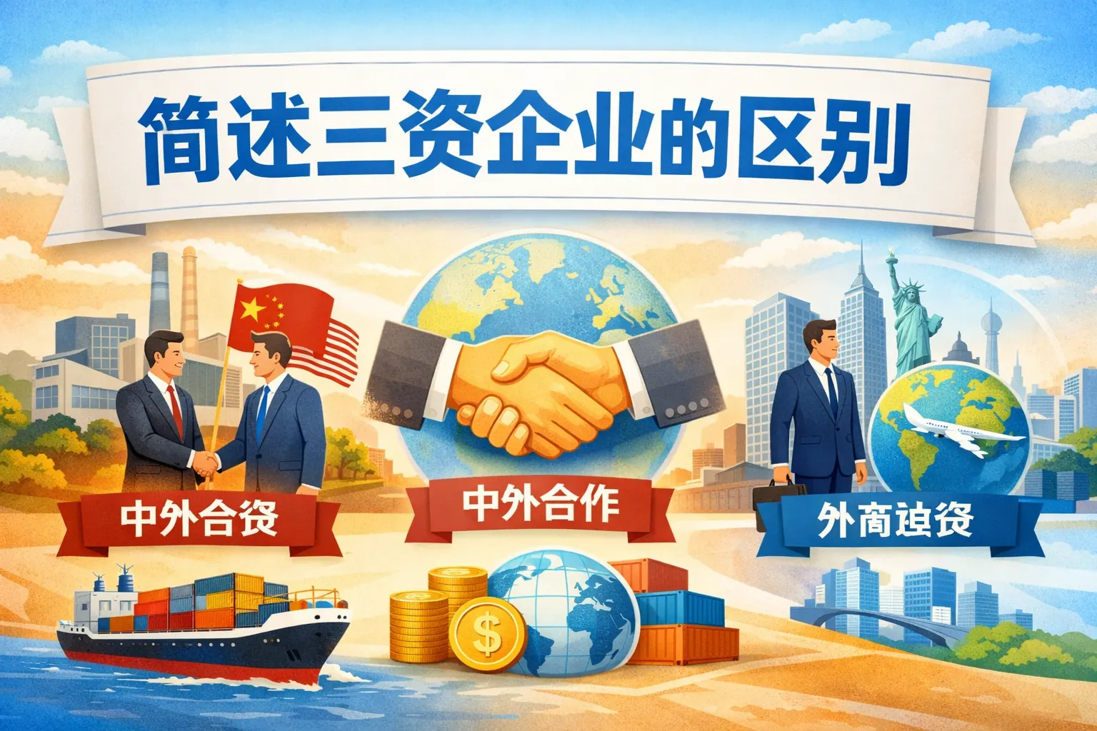 简述三资企业的区别
