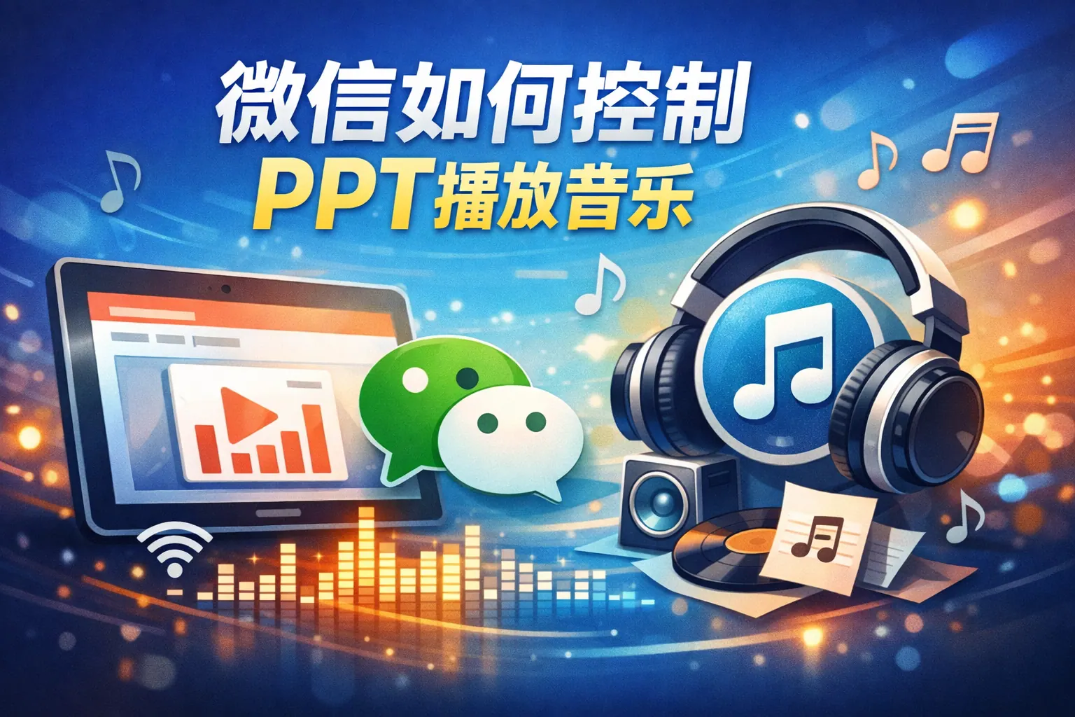 微信如何控制ppt播放音乐