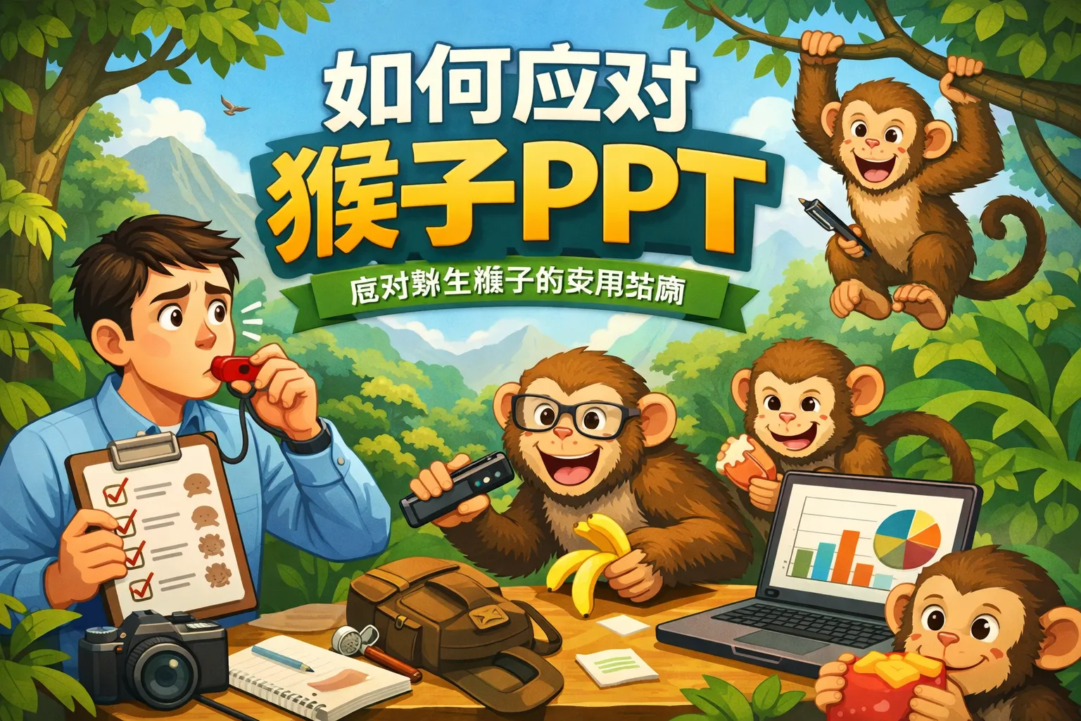 如何应对猴子ppt