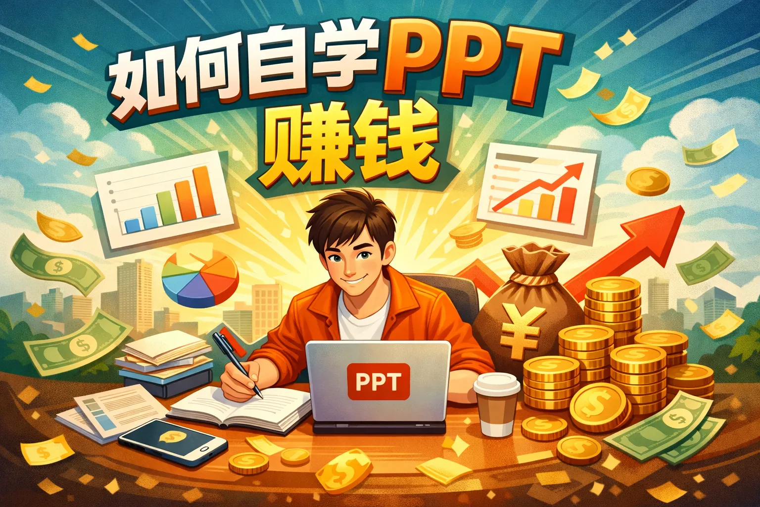 如何自学ppt赚钱