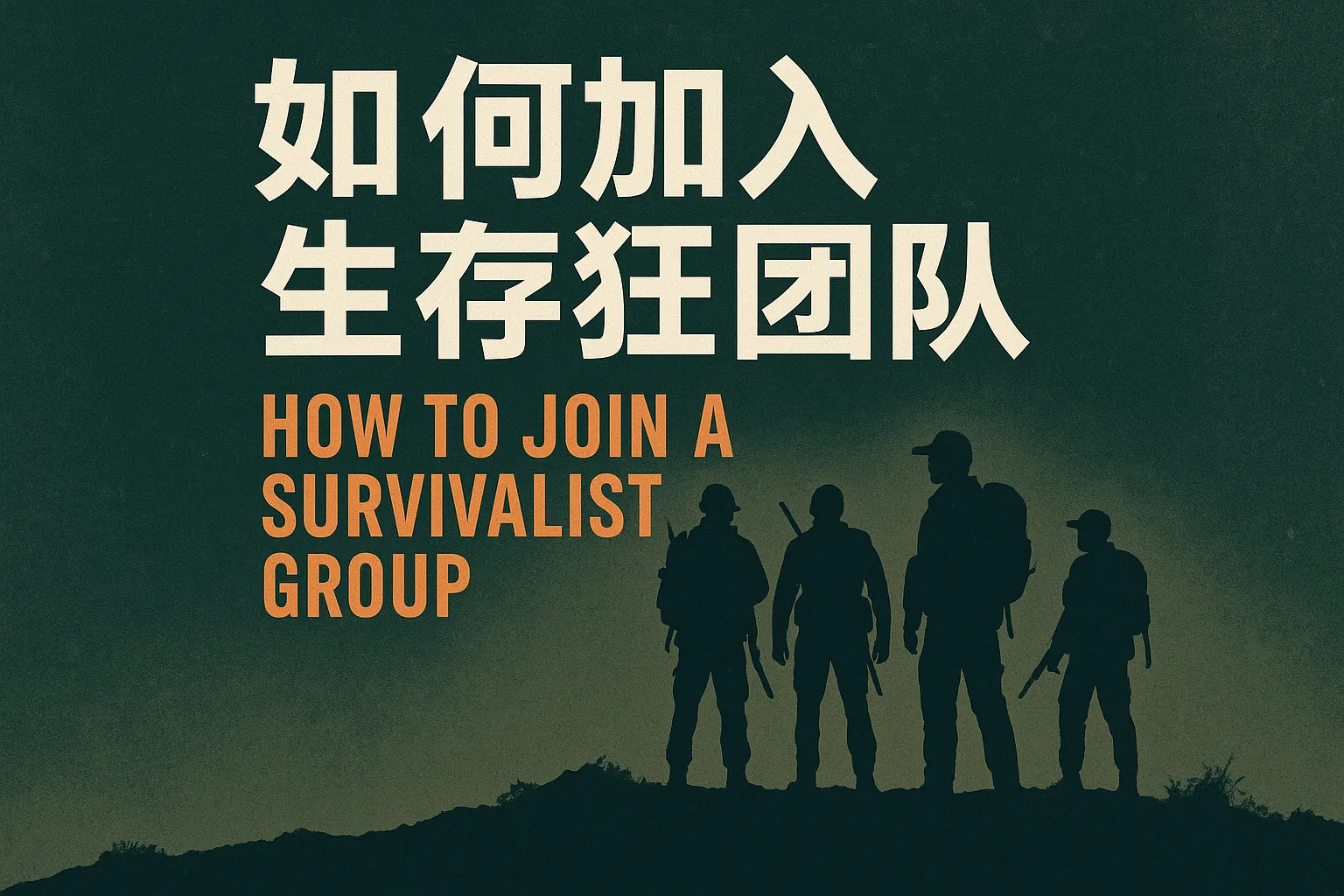 如何加入生存狂团队