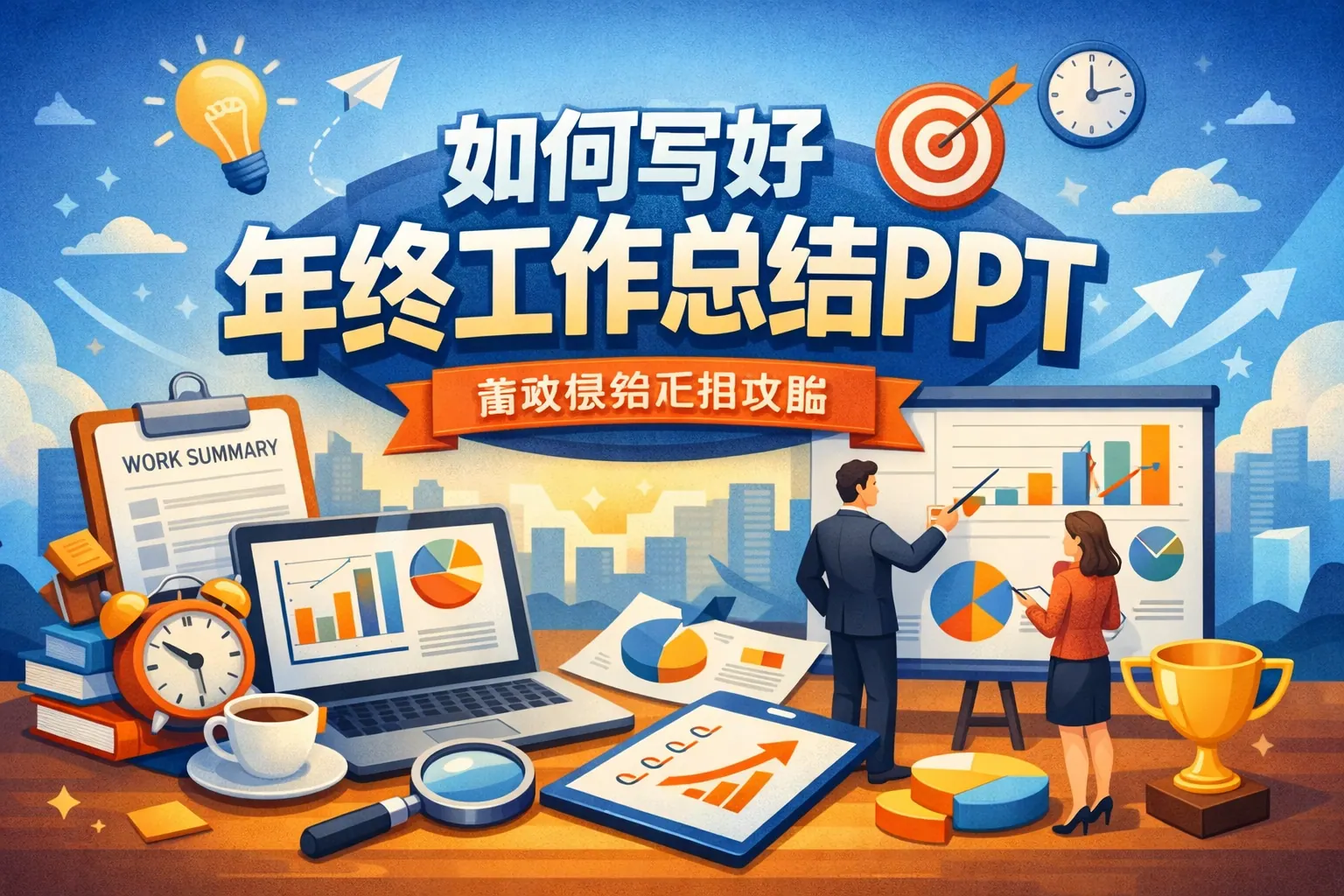如何写好年终工作总结ppt