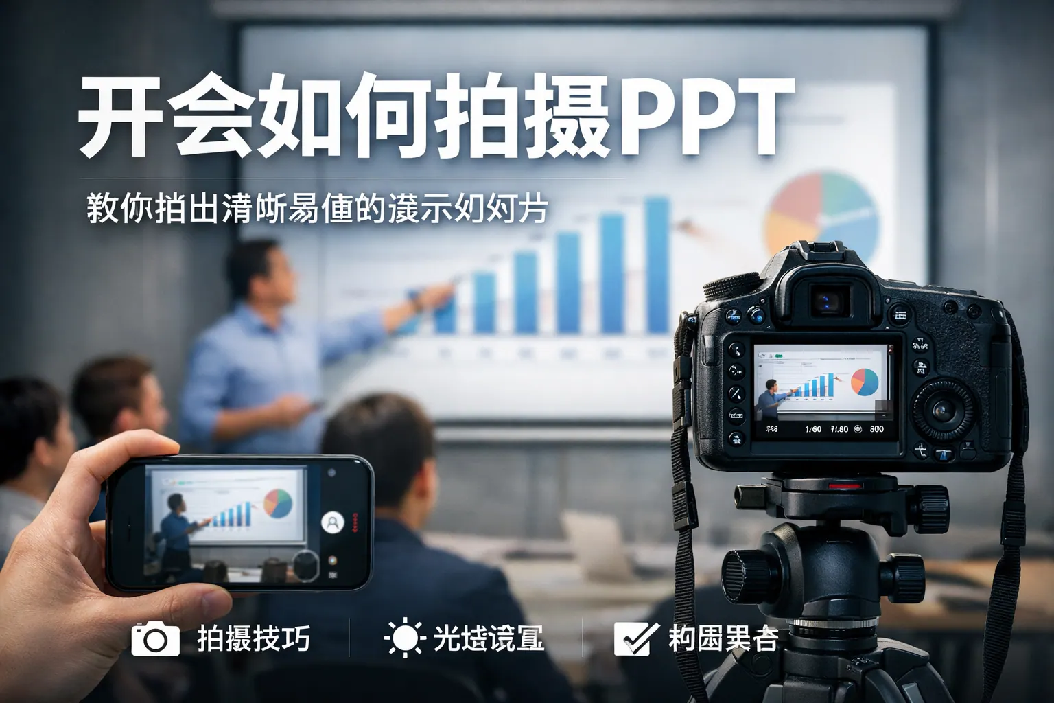 开会如何拍摄ppt