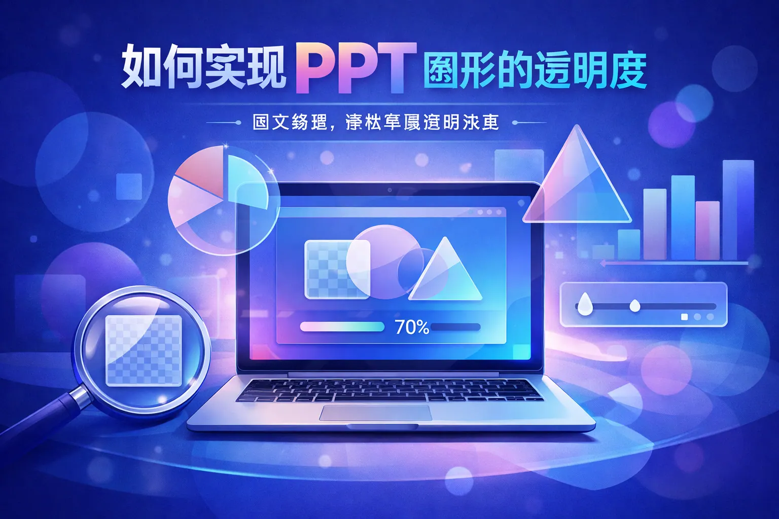 如何实现ppt图形的透明度