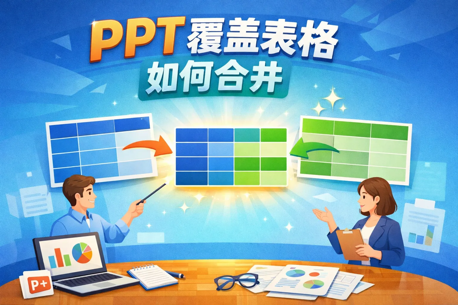 ppt覆盖表格如何合并
