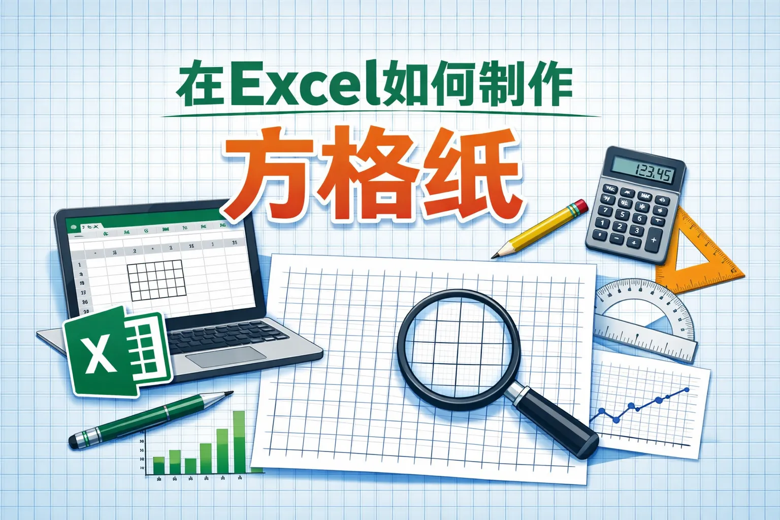 在excel如何制作方格纸