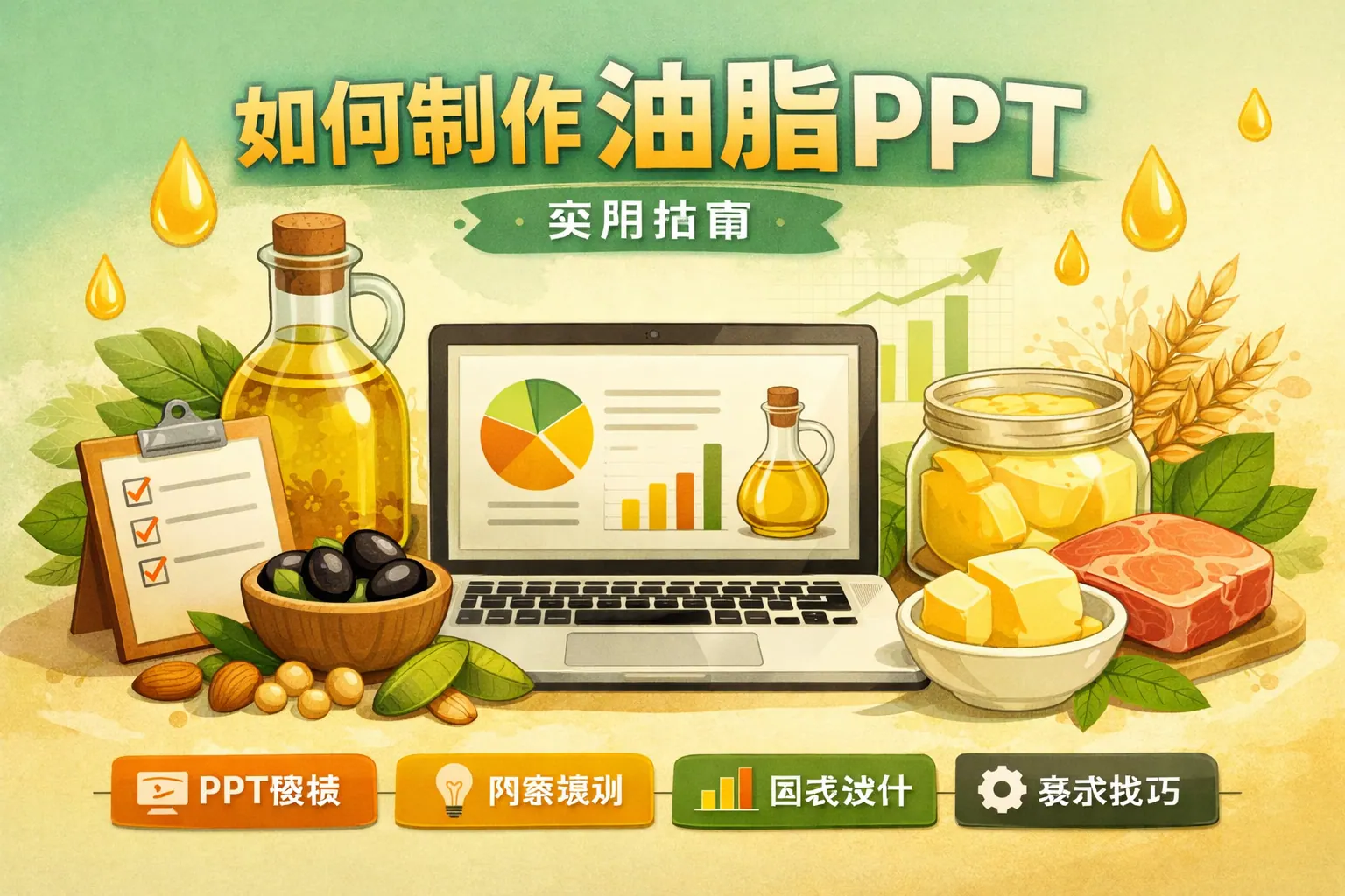 如何制作油脂ppt