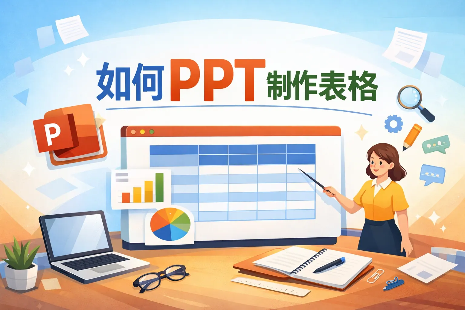 如何ppt制作表格
