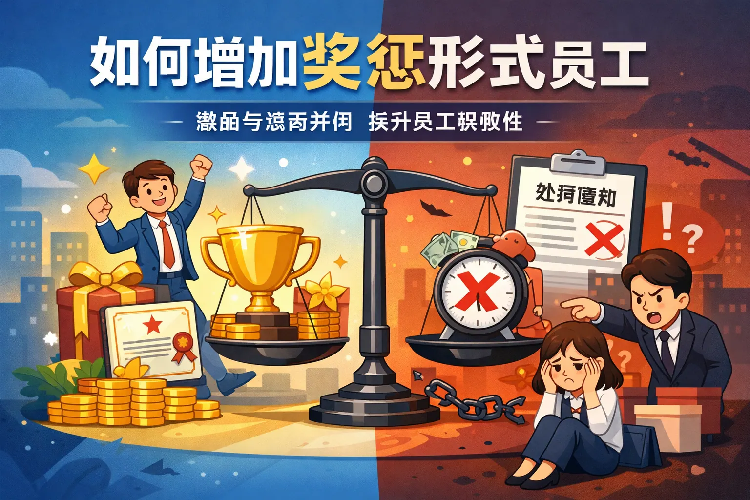 如何增加奖惩形式员工