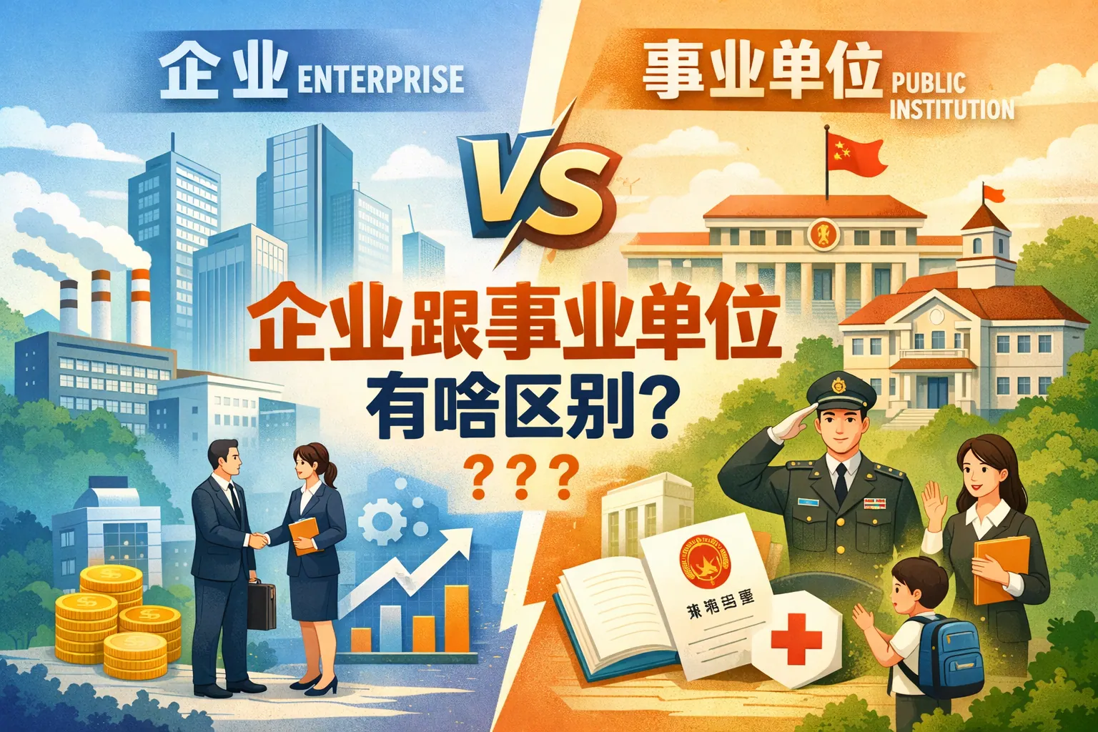 企业跟事业单位是什么区别