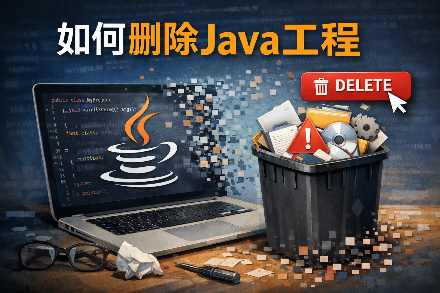 如何删除java工程