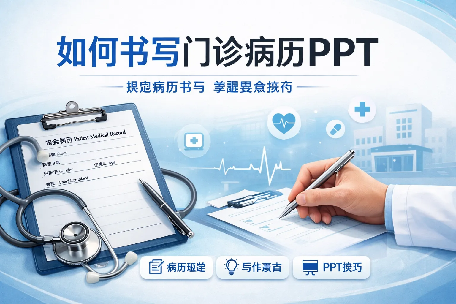 如何书写门诊病历ppt