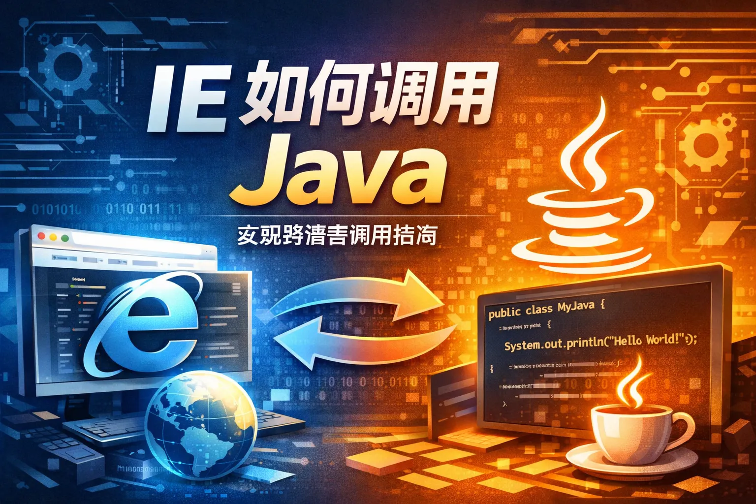 Ie如何调用java