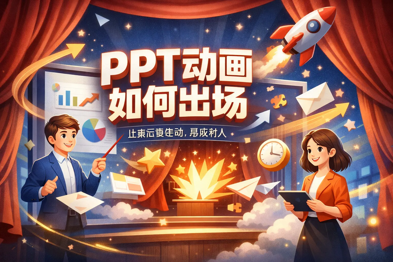 ppt动画如何出场