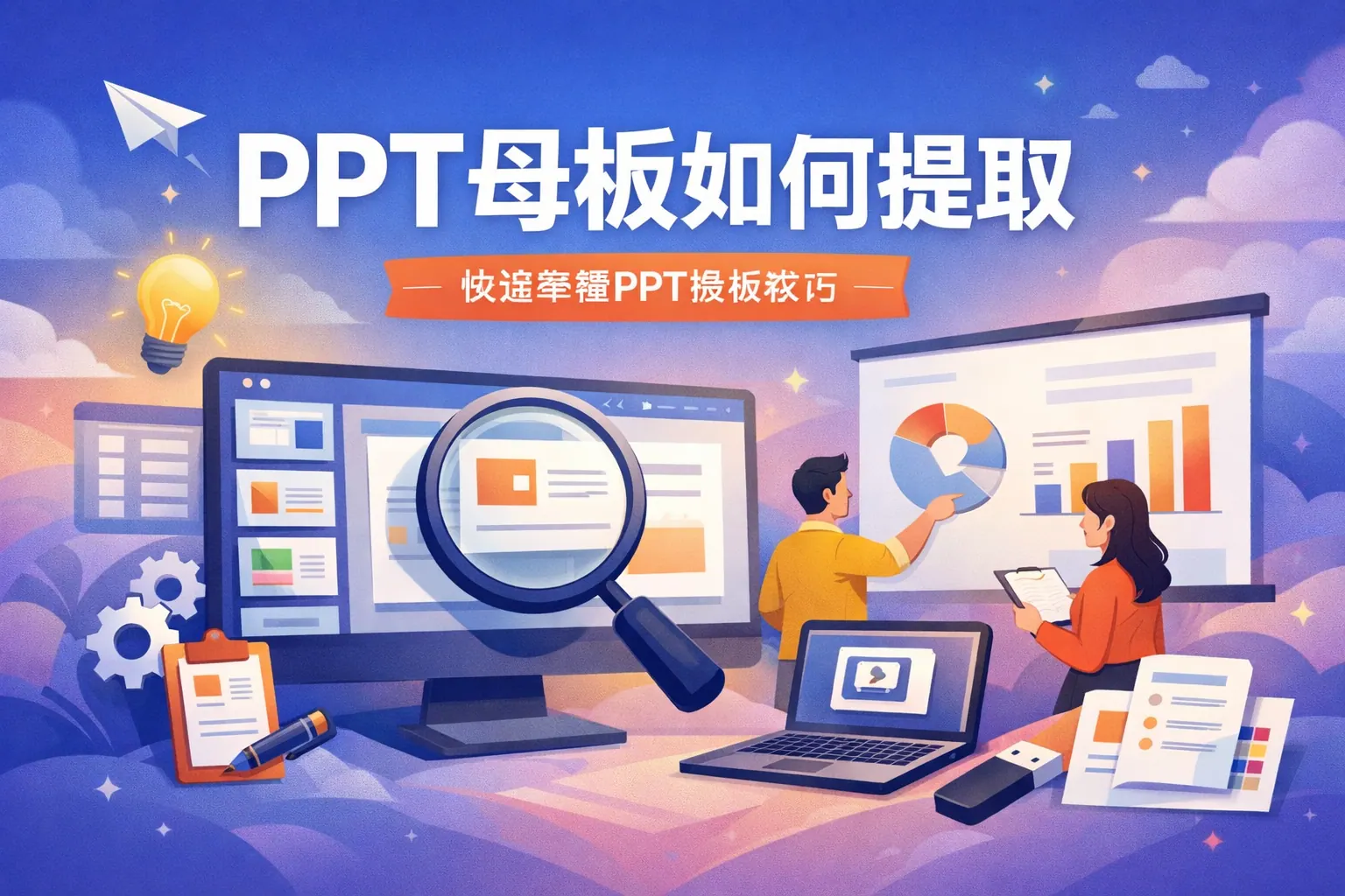 ppt母板如何提取