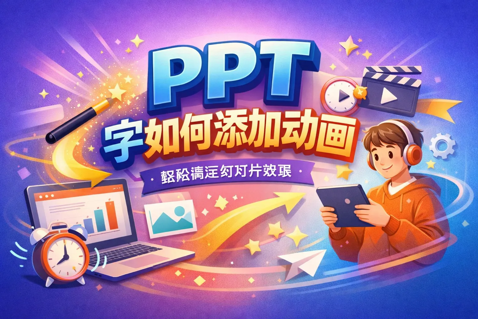ppt字如何添加动画