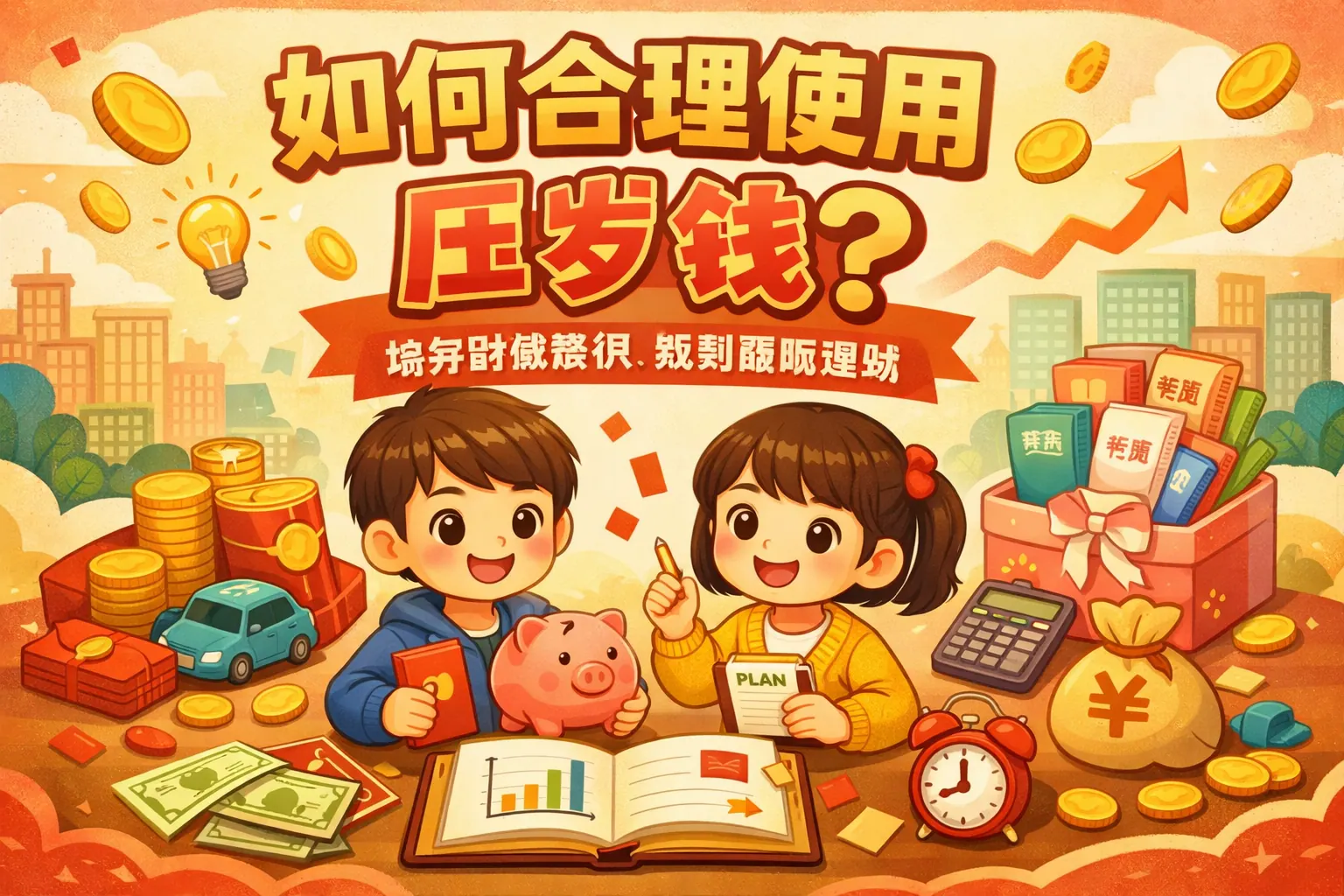 如何合理使用压岁钱ppt海报