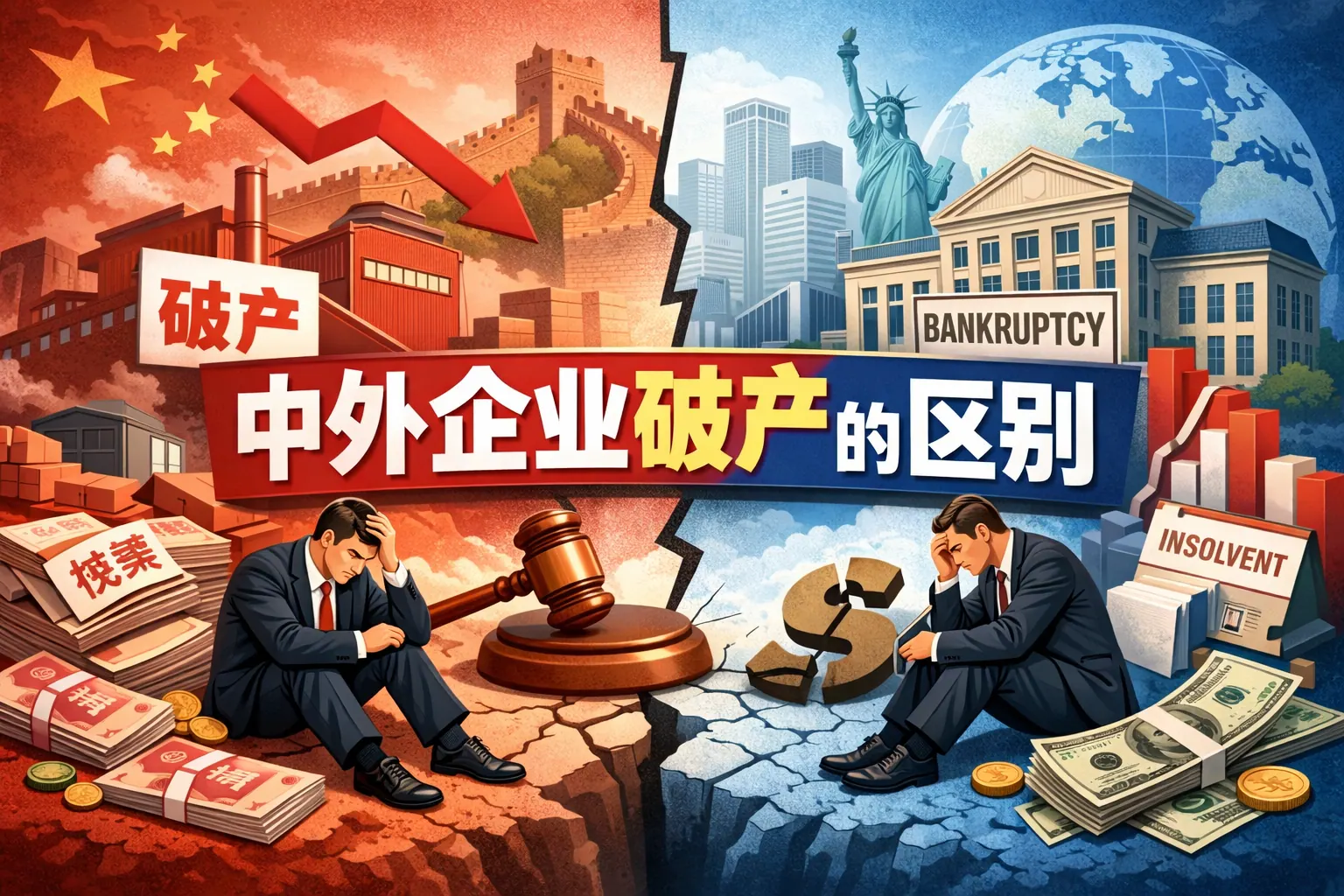 中外企业破产的区别