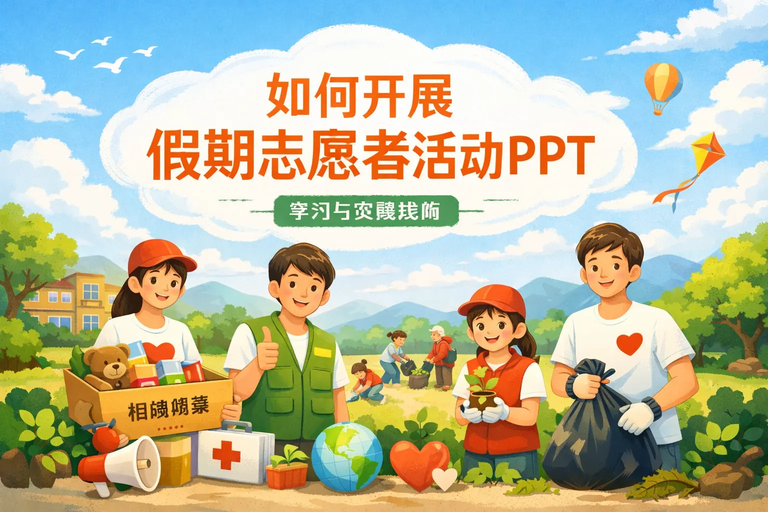 如何开展假期志愿者活动ppt