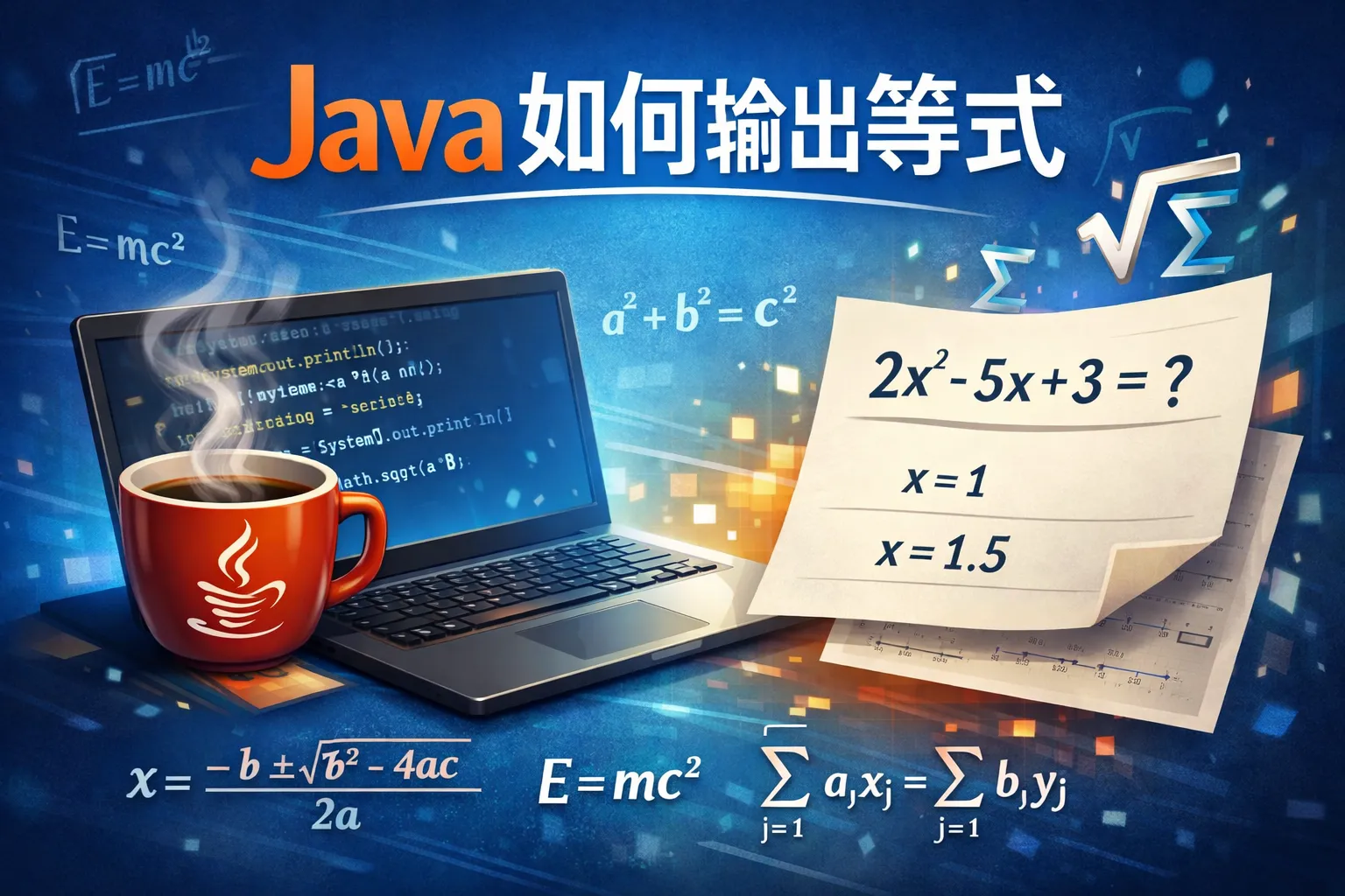 java如何输出等式