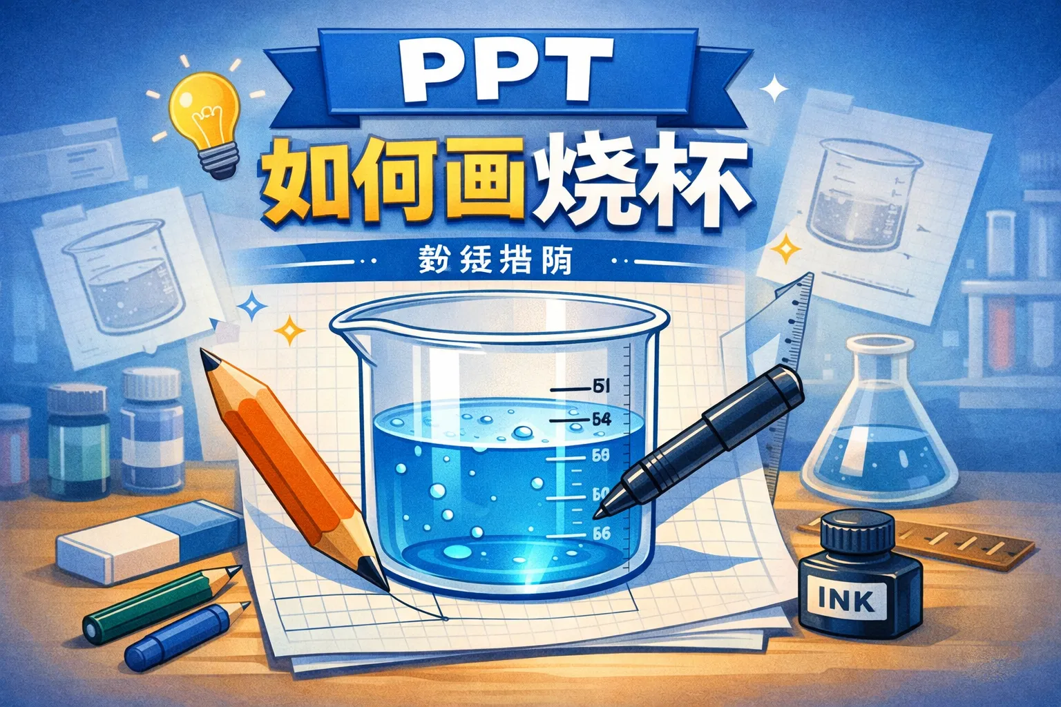 ppt 如何画烧杯