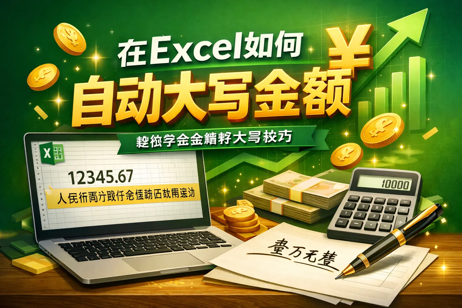 在excel如何自动大写金额