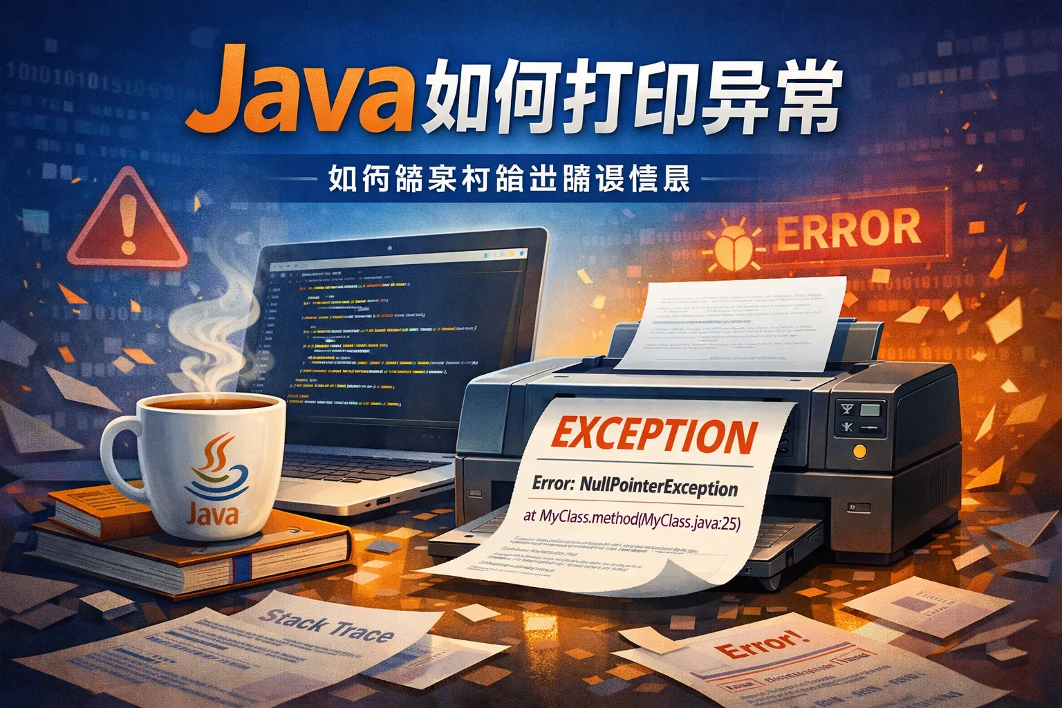 java如何打印异常