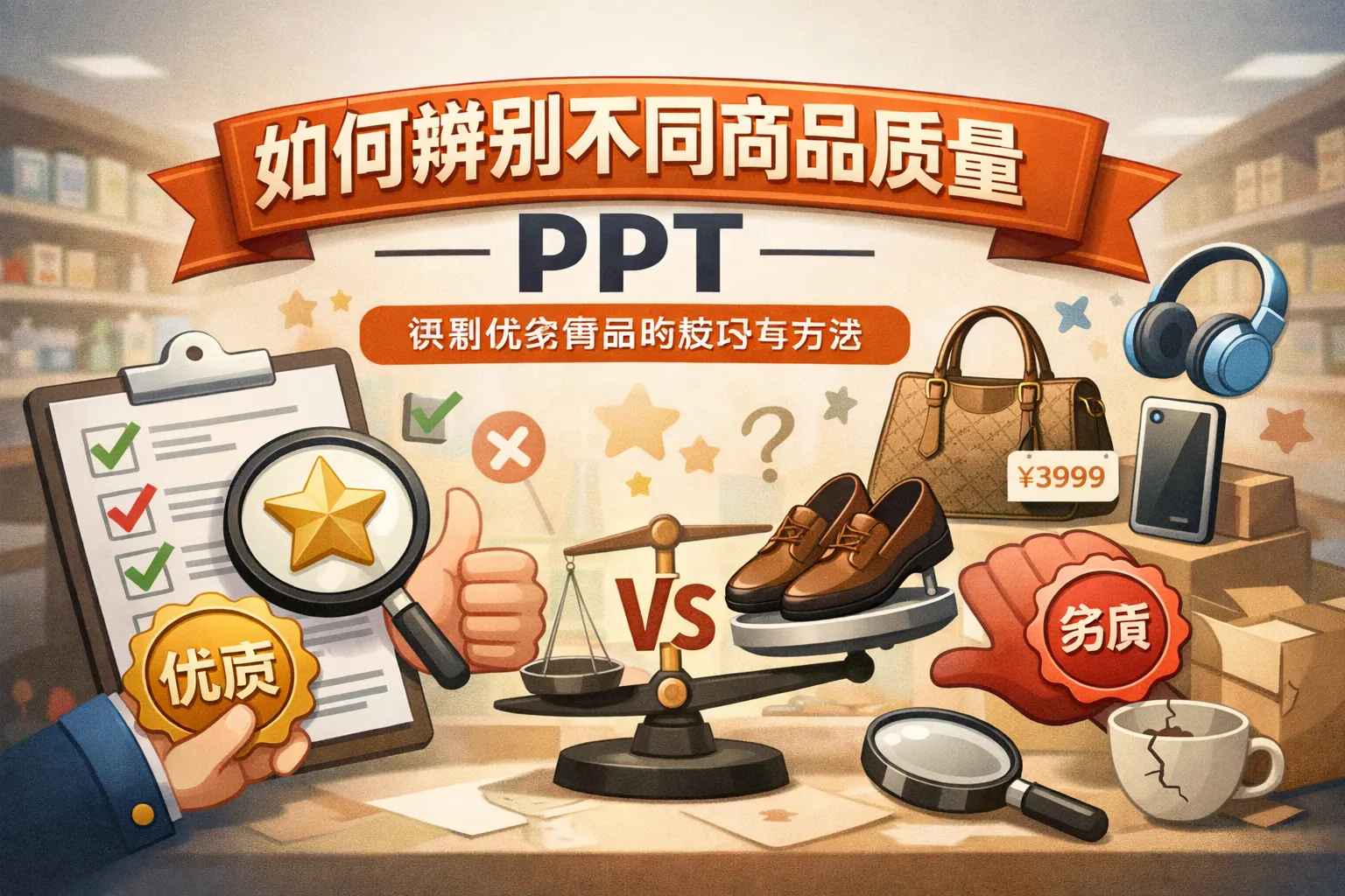 如何辨别不同商品质量ppt