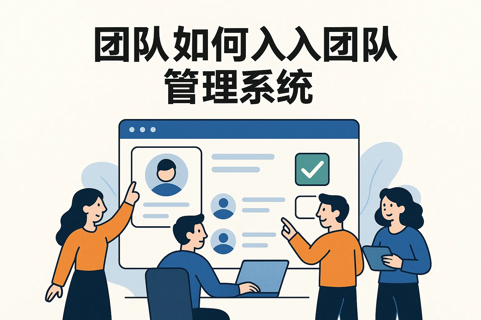 团队里如何入团队管理系统