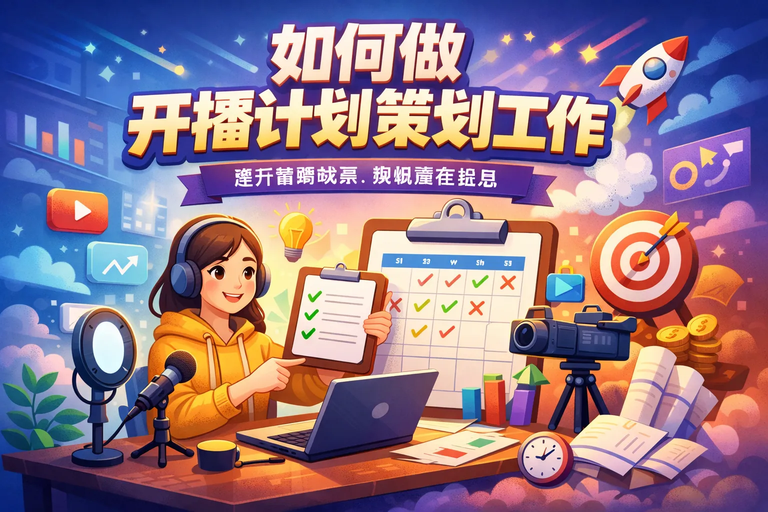 如何做开播计划策划工作