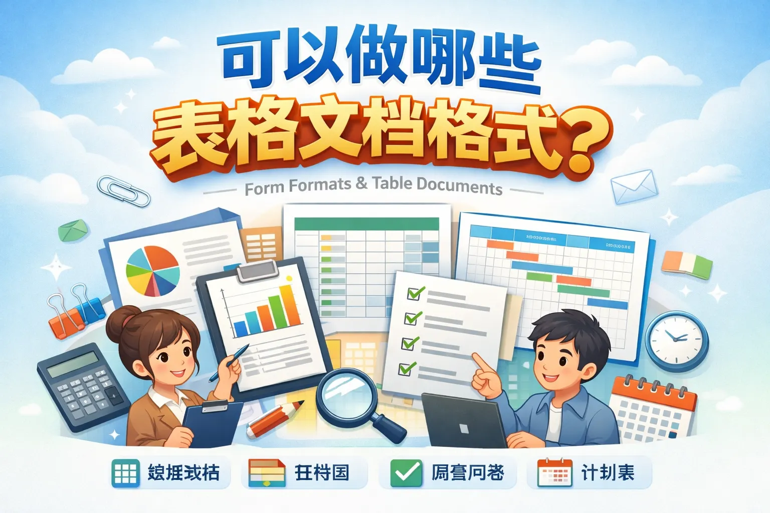 可以做哪些表格文档格式