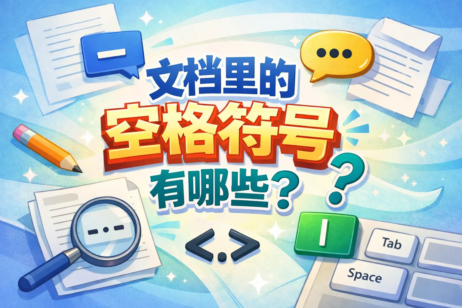 文档里的空格符号有哪些