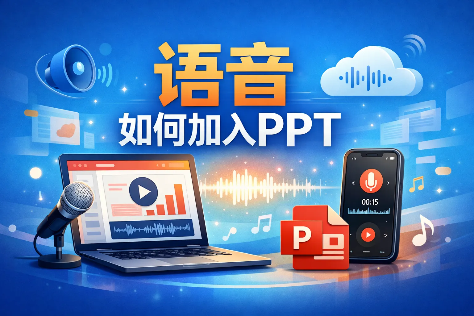 语音如何加入ppt