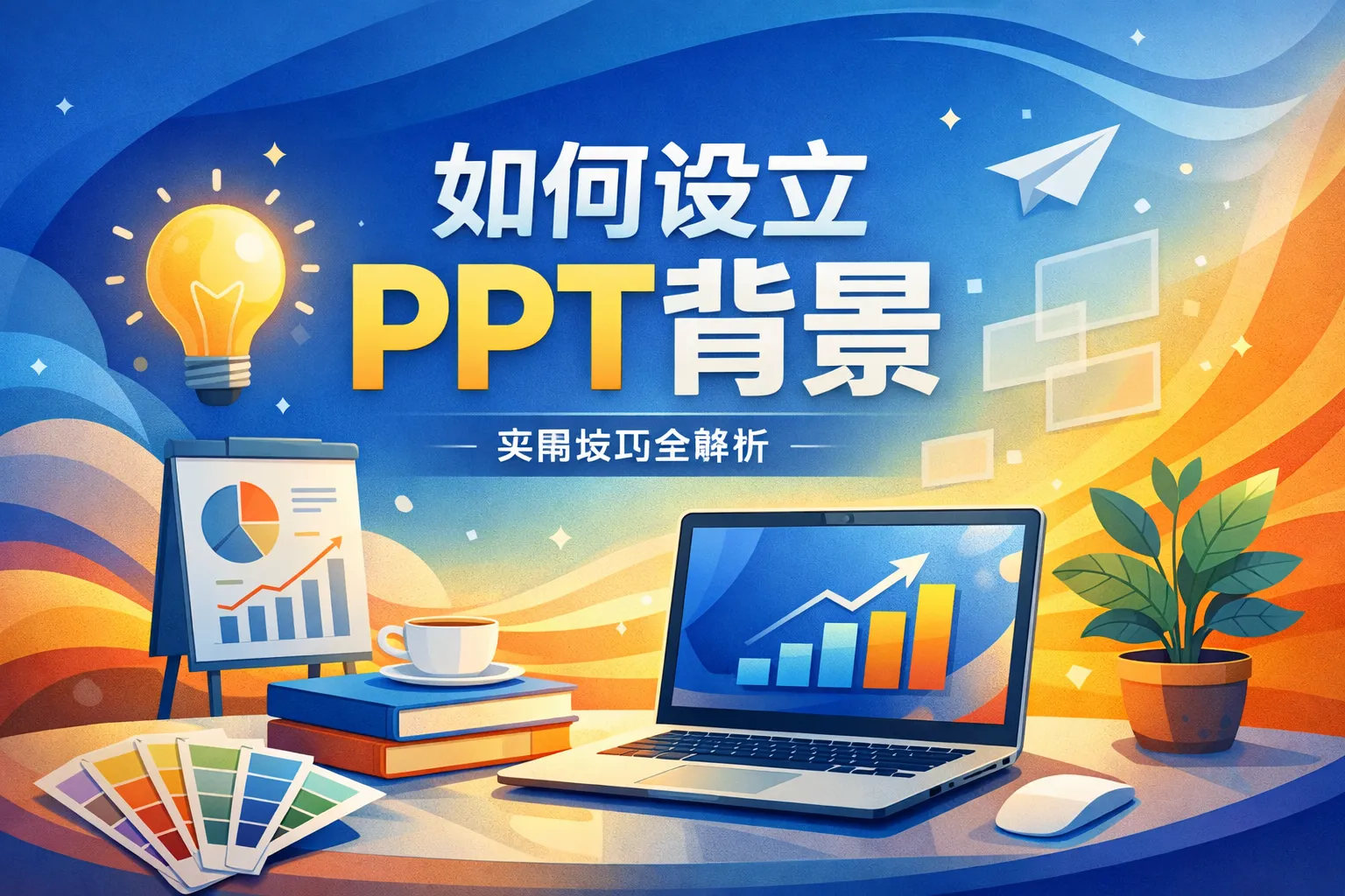 如何设立ppt背景