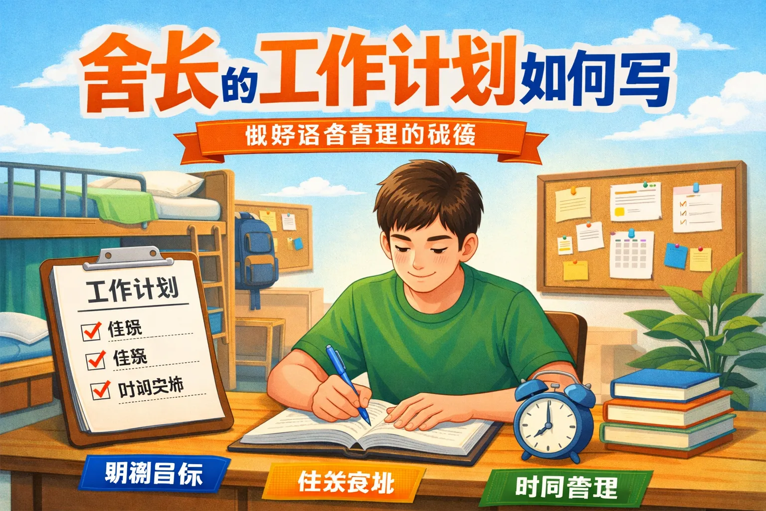 舍长的工作计划如何写