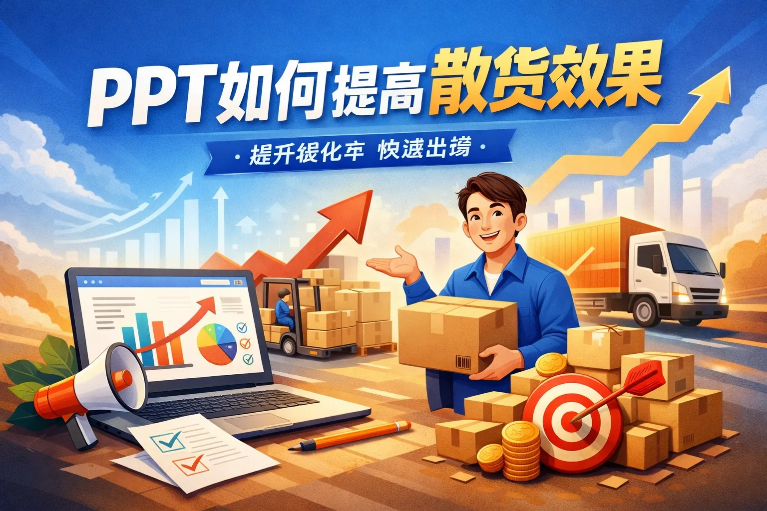 ppt如何提高散货效果