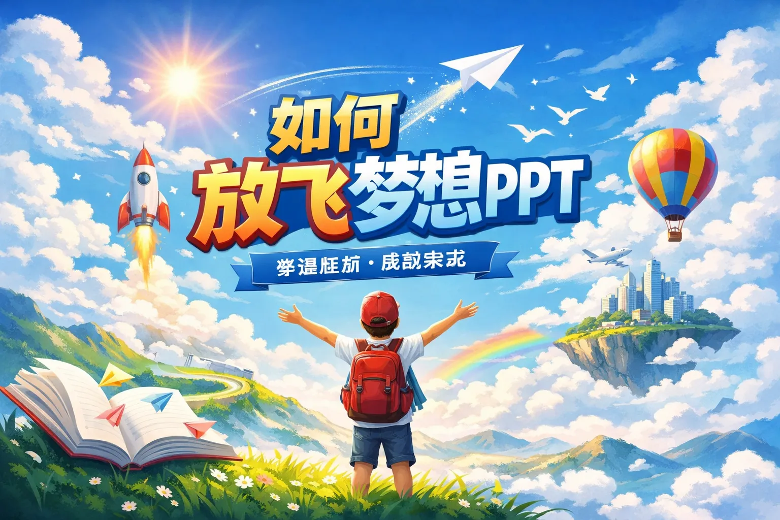 如何放飞梦想ppt