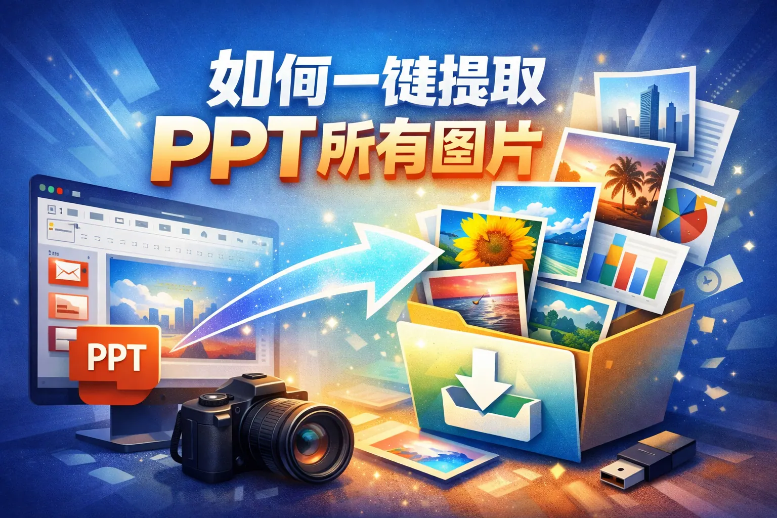 如何一键提取ppt所有图片