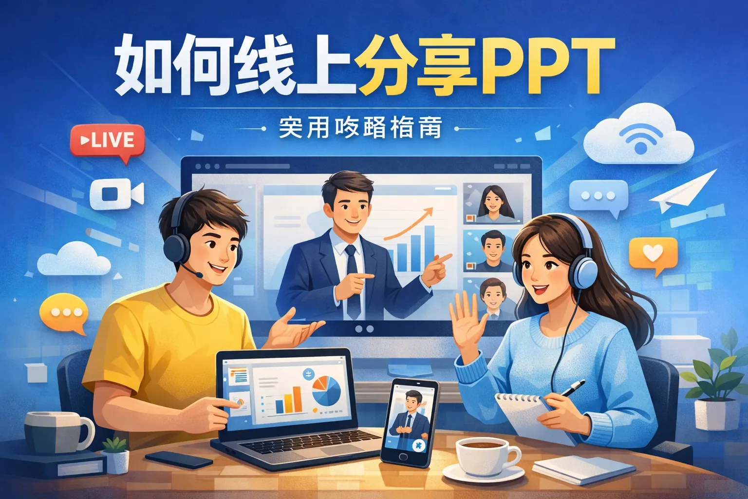 如何线上分享ppt